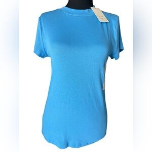 A New Day Bright Blue Short Sleeve Tee